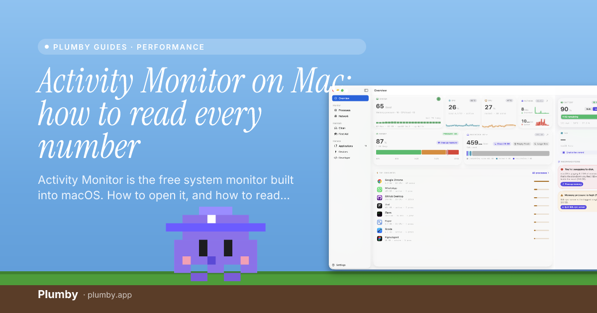 Activity Monitor on Mac: how to read every number