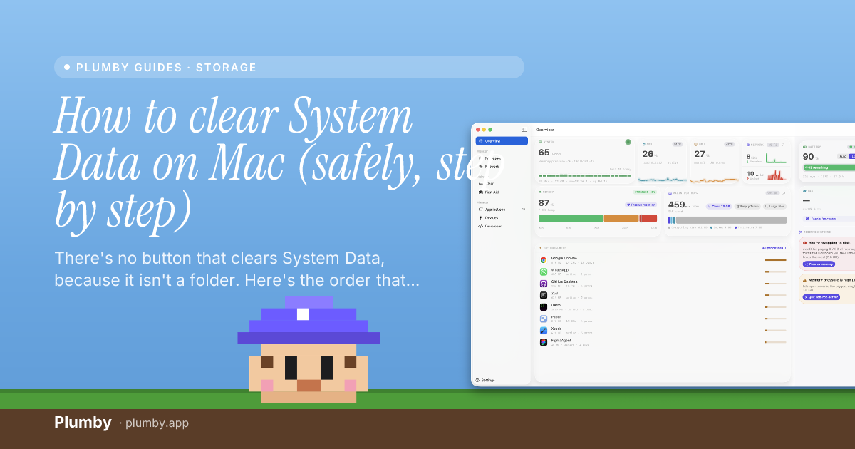 How to clear System Data on Mac (safely, step by step)