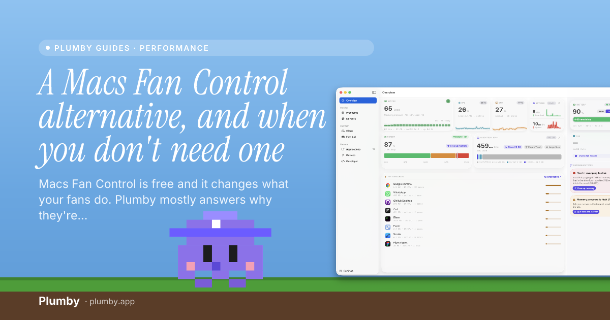 A Macs Fan Control alternative, and when you don't need one